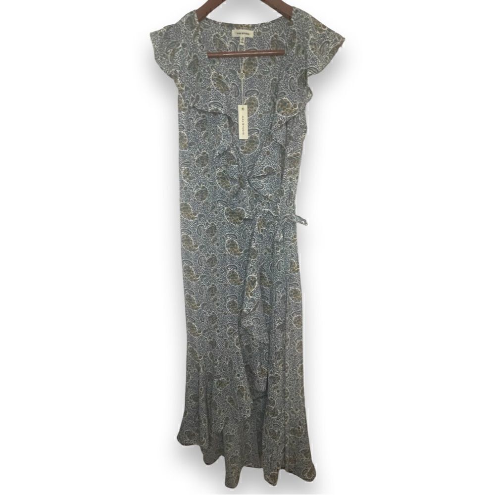 NWTs Max Studio Flutter Sleeve Wrap Dress Size XS